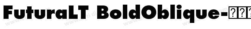 FuturaLT BoldOblique字体转换
